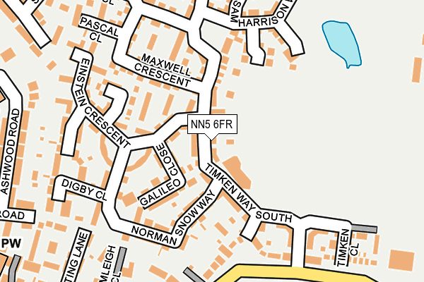 NN5 6FR map - OS OpenMap – Local (Ordnance Survey)