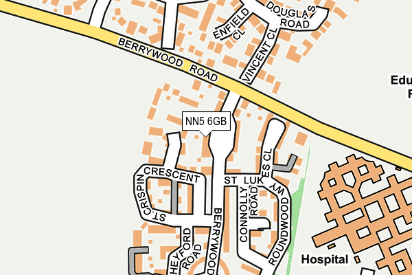 NN5 6GB map - OS OpenMap – Local (Ordnance Survey)