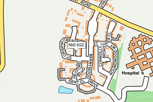 NN5 6GD map - OS OpenMap – Local (Ordnance Survey)