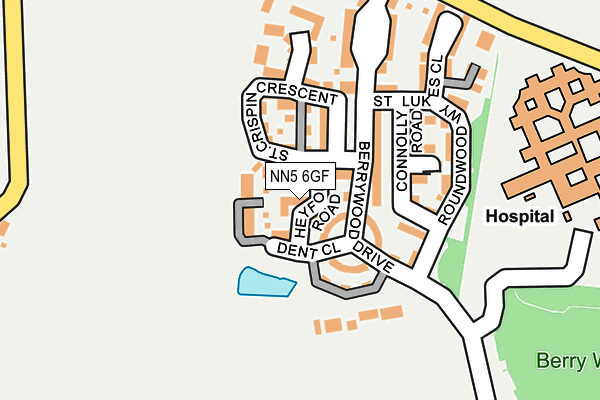 NN5 6GF map - OS OpenMap – Local (Ordnance Survey)