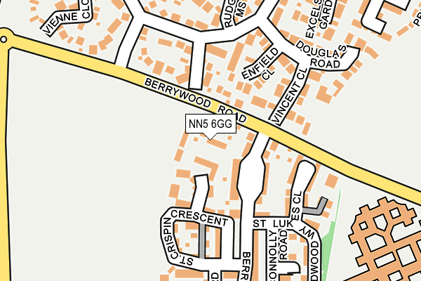 NN5 6GG map - OS OpenMap – Local (Ordnance Survey)