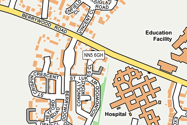 NN5 6GH map - OS OpenMap – Local (Ordnance Survey)
