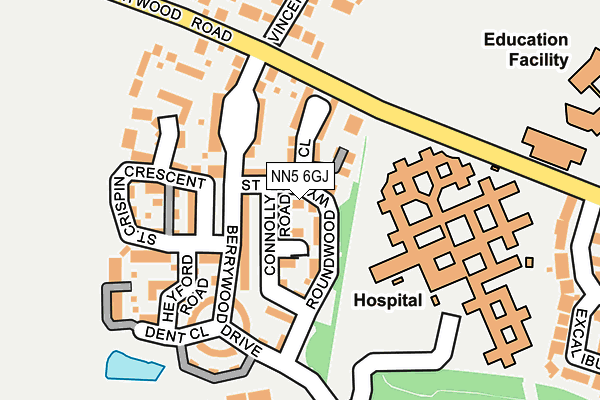 NN5 6GJ map - OS OpenMap – Local (Ordnance Survey)
