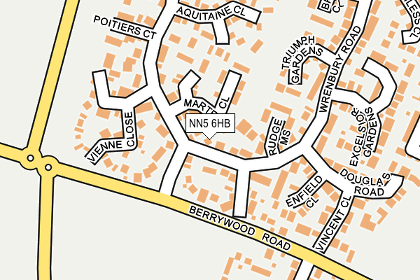 NN5 6HB map - OS OpenMap – Local (Ordnance Survey)
