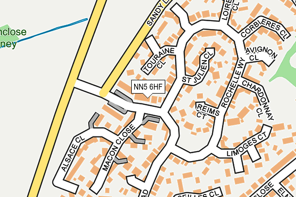 NN5 6HF map - OS OpenMap – Local (Ordnance Survey)