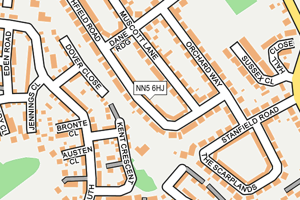 NN5 6HJ map - OS OpenMap – Local (Ordnance Survey)