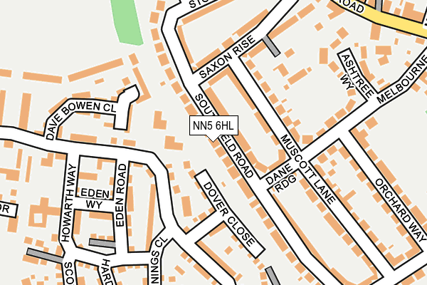 NN5 6HL map - OS OpenMap – Local (Ordnance Survey)
