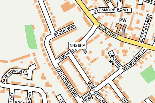 NN5 6HP map - OS OpenMap – Local (Ordnance Survey)