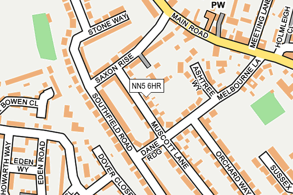 NN5 6HR map - OS OpenMap – Local (Ordnance Survey)