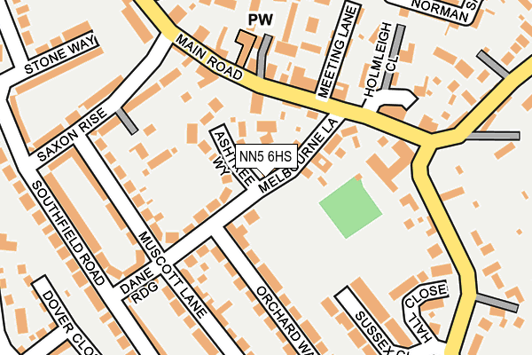 NN5 6HS map - OS OpenMap – Local (Ordnance Survey)