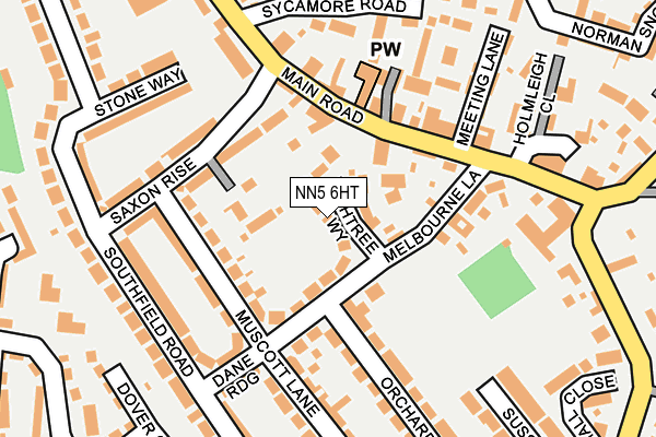NN5 6HT map - OS OpenMap – Local (Ordnance Survey)
