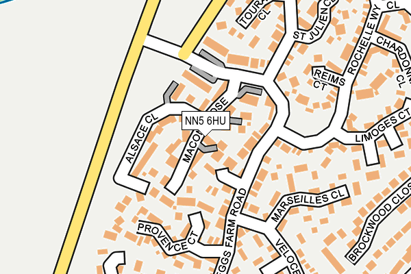 NN5 6HU map - OS OpenMap – Local (Ordnance Survey)
