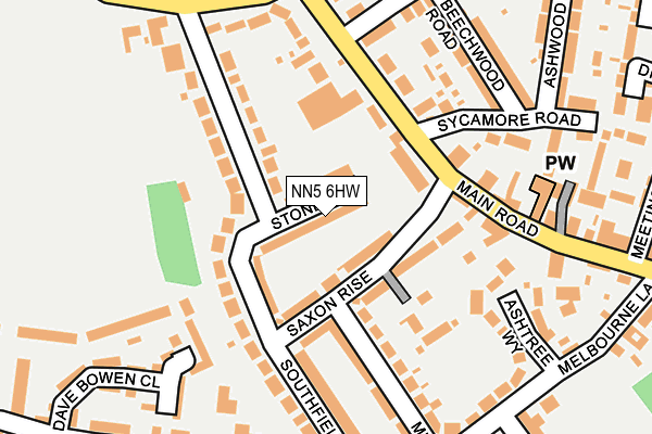 NN5 6HW map - OS OpenMap – Local (Ordnance Survey)