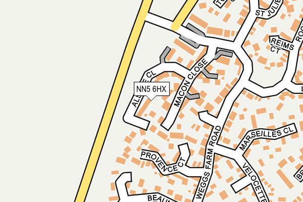 NN5 6HX map - OS OpenMap – Local (Ordnance Survey)