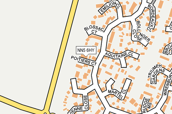 NN5 6HY map - OS OpenMap – Local (Ordnance Survey)