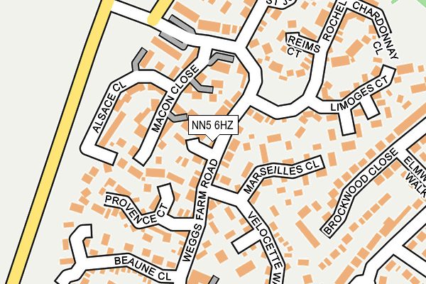 NN5 6HZ map - OS OpenMap – Local (Ordnance Survey)