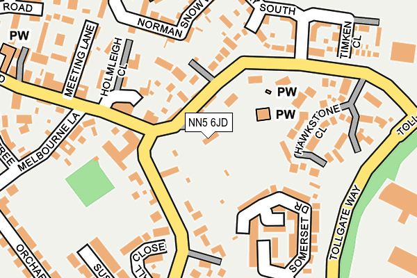 NN5 6JD map - OS OpenMap – Local (Ordnance Survey)