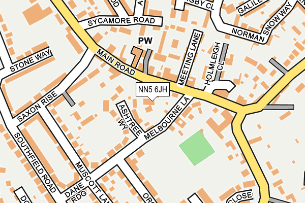 NN5 6JH map - OS OpenMap – Local (Ordnance Survey)