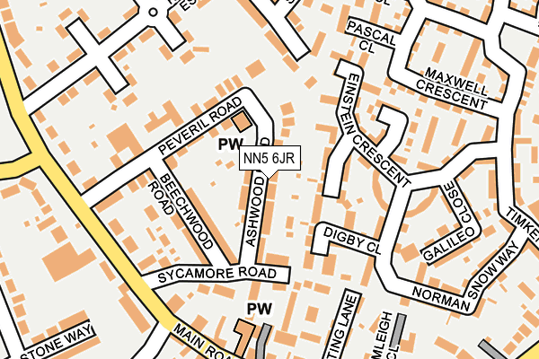 NN5 6JR map - OS OpenMap – Local (Ordnance Survey)