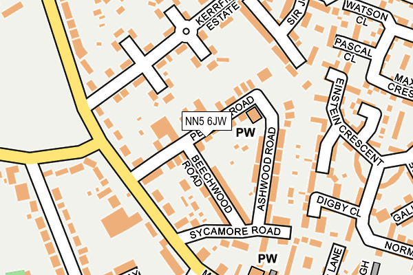 Map of DUSTON GARAGE LTD at local scale