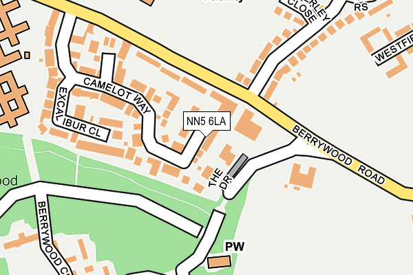 NN5 6LA map - OS OpenMap – Local (Ordnance Survey)