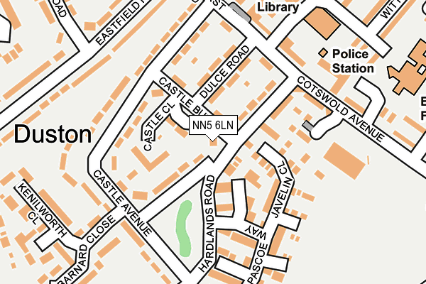 NN5 6LN map - OS OpenMap – Local (Ordnance Survey)