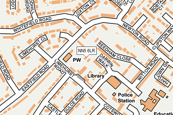 NN5 6LR map - OS OpenMap – Local (Ordnance Survey)