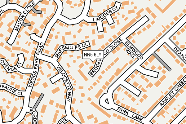 NN5 6LY map - OS OpenMap – Local (Ordnance Survey)