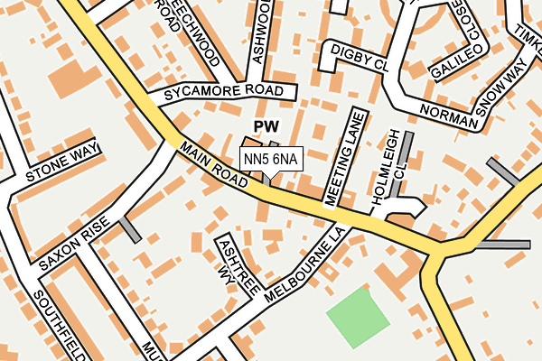 NN5 6NA map - OS OpenMap – Local (Ordnance Survey)