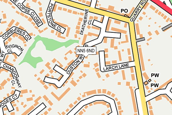NN5 6ND map - OS OpenMap – Local (Ordnance Survey)