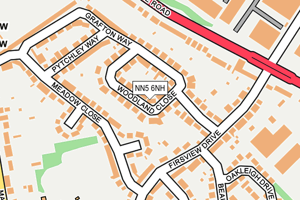 NN5 6NH map - OS OpenMap – Local (Ordnance Survey)
