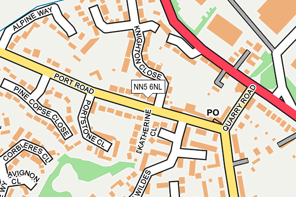 NN5 6NL map - OS OpenMap – Local (Ordnance Survey)