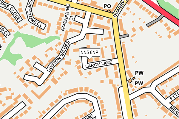 NN5 6NP map - OS OpenMap – Local (Ordnance Survey)