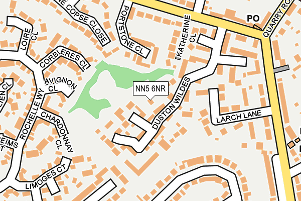 NN5 6NR map - OS OpenMap – Local (Ordnance Survey)