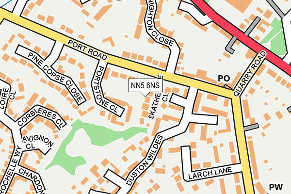 NN5 6NS map - OS OpenMap – Local (Ordnance Survey)