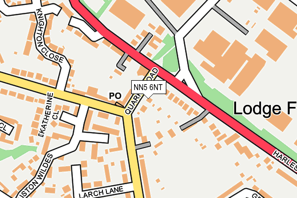 NN5 6NT map - OS OpenMap – Local (Ordnance Survey)