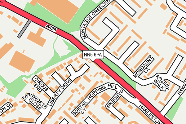 NN5 6PA map - OS OpenMap – Local (Ordnance Survey)