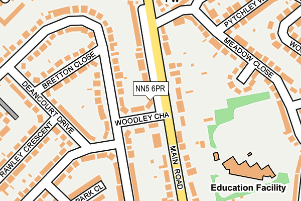 NN5 6PR map - OS OpenMap – Local (Ordnance Survey)