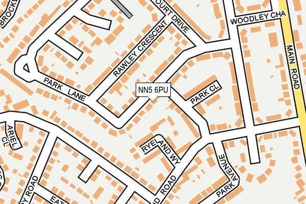 NN5 6PU map - OS OpenMap – Local (Ordnance Survey)