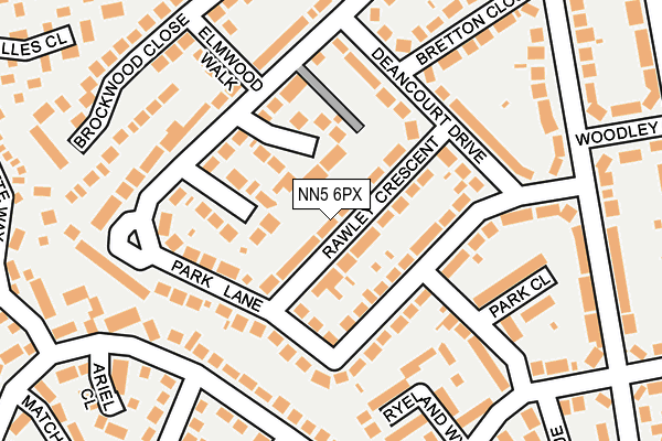 NN5 6PX map - OS OpenMap – Local (Ordnance Survey)