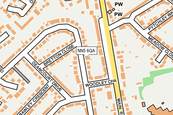 NN5 6QA map - OS OpenMap – Local (Ordnance Survey)