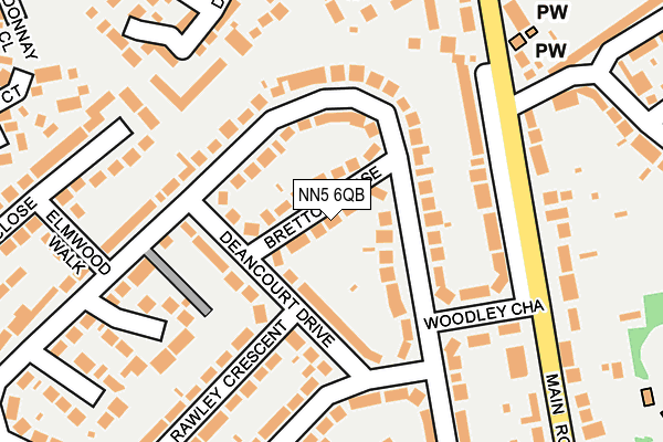 NN5 6QB map - OS OpenMap – Local (Ordnance Survey)