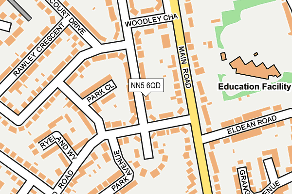 NN5 6QD map - OS OpenMap – Local (Ordnance Survey)
