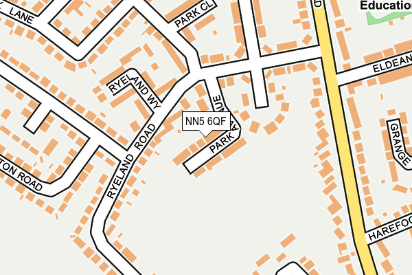 NN5 6QF map - OS OpenMap – Local (Ordnance Survey)