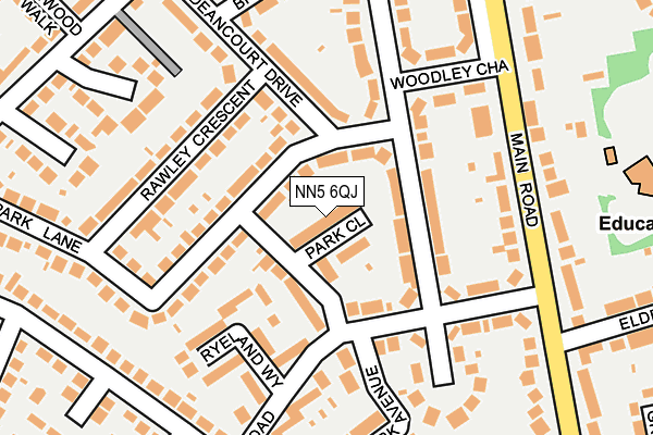 NN5 6QJ map - OS OpenMap – Local (Ordnance Survey)