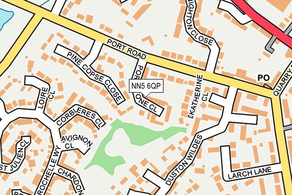 NN5 6QP map - OS OpenMap – Local (Ordnance Survey)