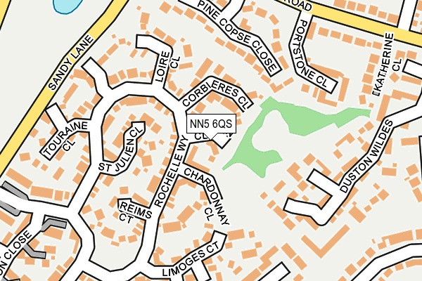 NN5 6QS map - OS OpenMap – Local (Ordnance Survey)