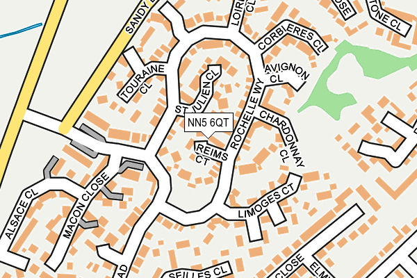 NN5 6QT map - OS OpenMap – Local (Ordnance Survey)