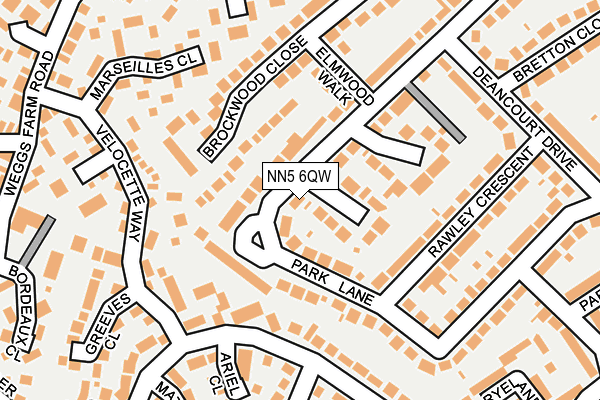 NN5 6QW map - OS OpenMap – Local (Ordnance Survey)