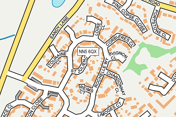 NN5 6QX map - OS OpenMap – Local (Ordnance Survey)